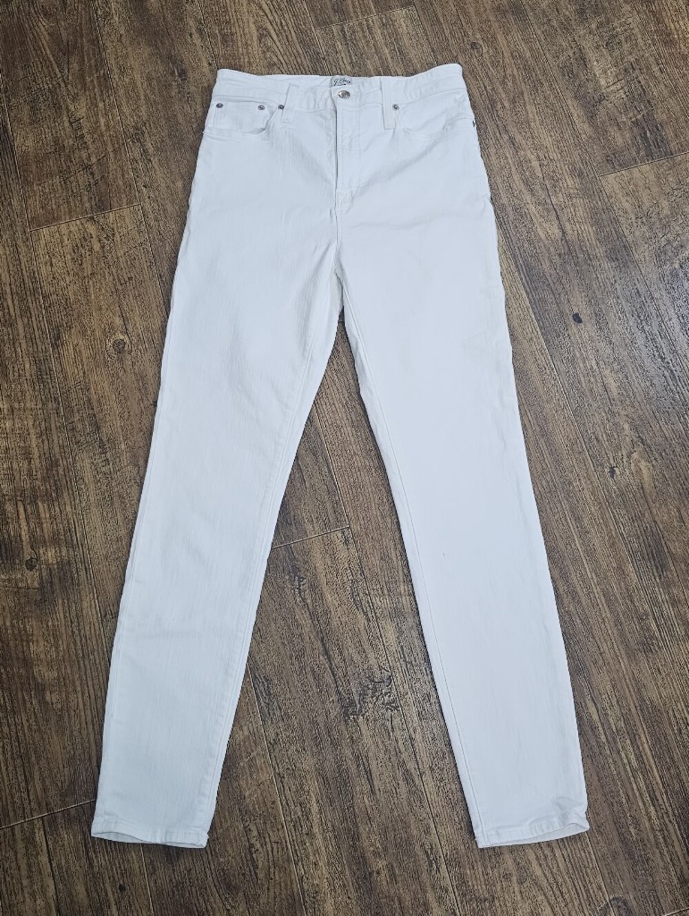 J. Crew White Skinny Jeans - Clean Classic Fit Womens Sz 28 Strech High-rise